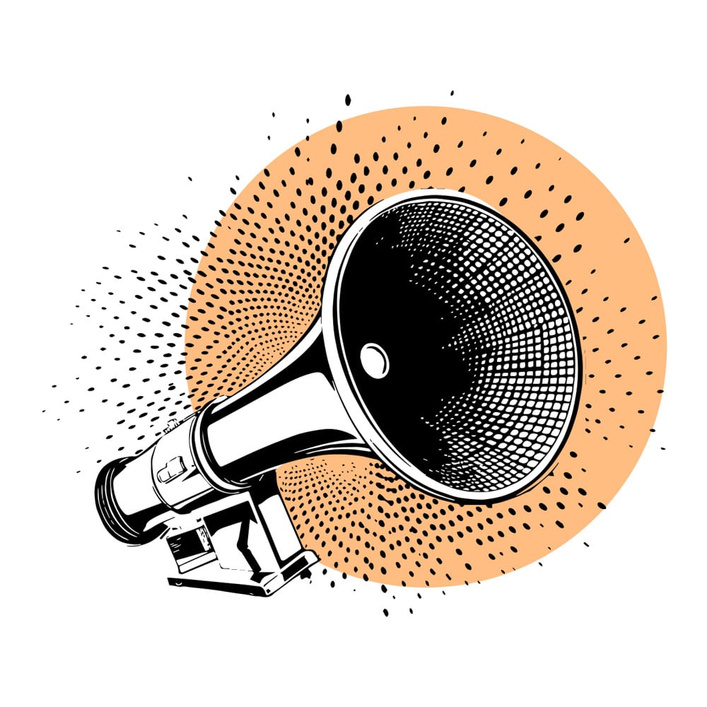 A megaphone