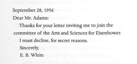 EB White letter