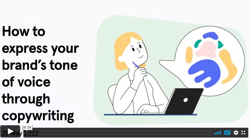 How to express your brand’s tone of voice through copywriting webinar video recording