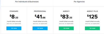 Zoho Social pricing