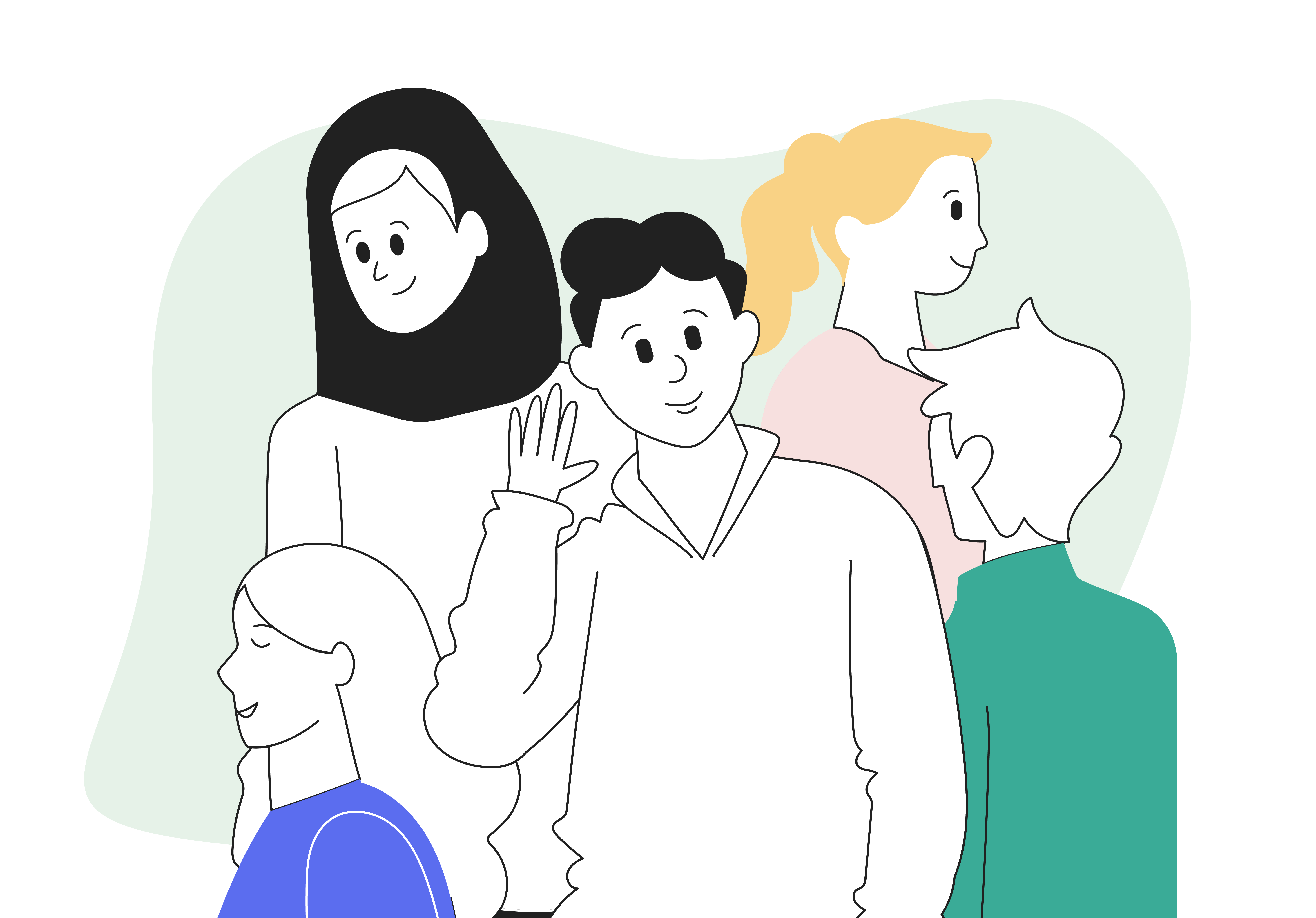 Strategy foundations: how to create an ideal client profile and personas for targeted marketing - image shows group of people looking in different directions